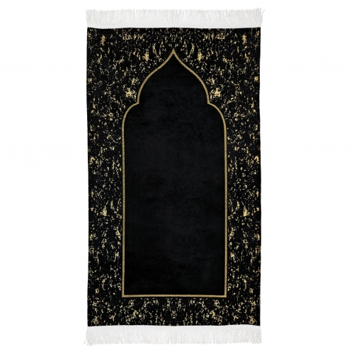 Mermer ��nil Seccade Alt�n Siyah